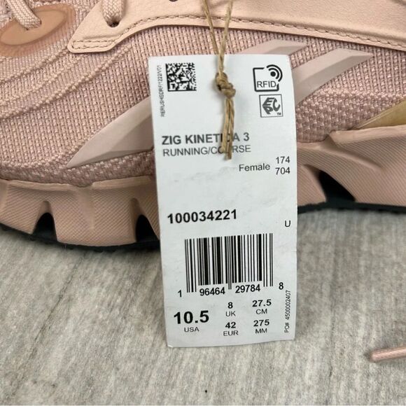 NEW Reebok Zig Kinetica 3 Pink Running Sneaker Athletic Shoes Women’s Size 10.5 - Picture 10 of 10